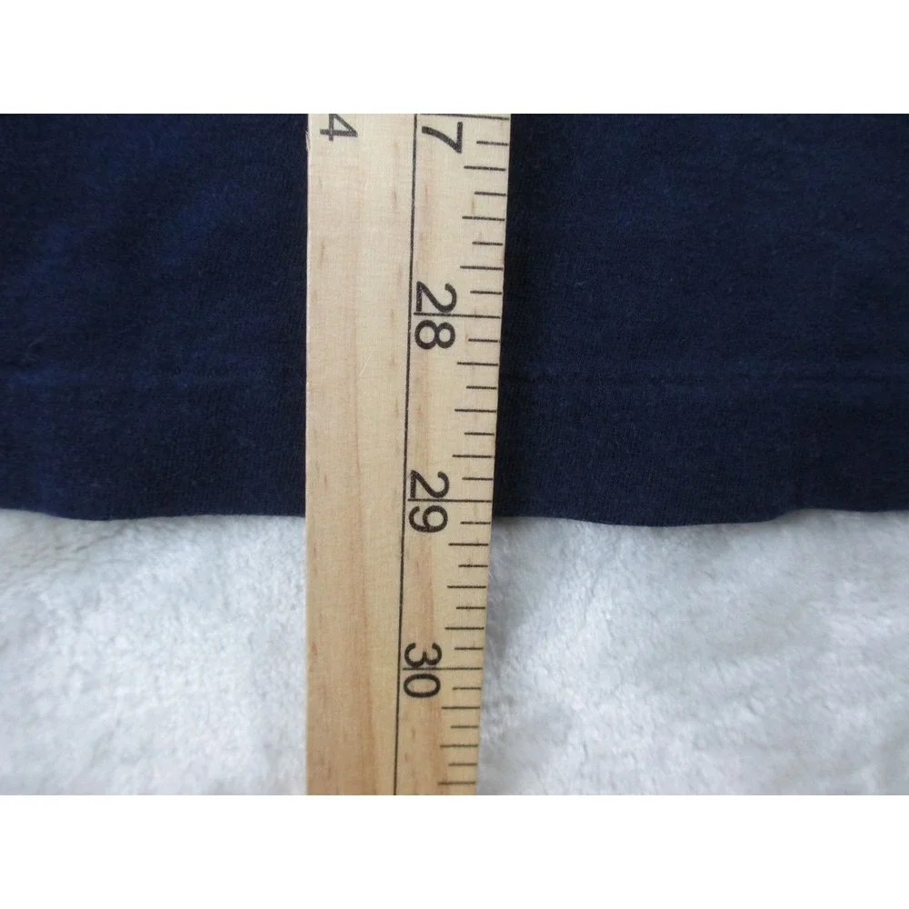 VINTAGE Ralph Lauren Shirt Mens Medium Blue Pony Long Sleeve Hooded Made In USA*